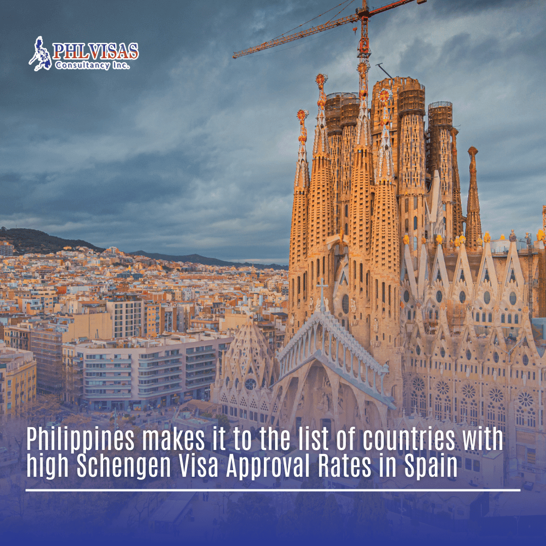 Philippines makes it to the list of countries with gihg Schengen Visa Approval Rates in Spain